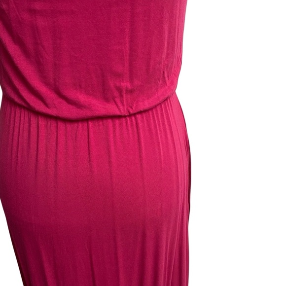 Rachel Zoe Fuchsia Pink Halter Maxi Dress Tiered Hem NWT Size Small - Picture 12 of 14